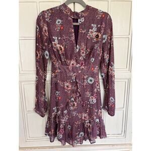 Lost + Wander size medium floral mini dress